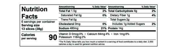 The BE-Hive Plant-Based Pepperoni Made from Seitan 227g - Image 4