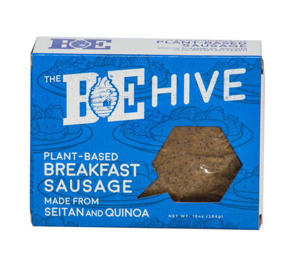 The BE-Hive Plant-Based Breakfast Sausage Made from Seitan and Quinoa 284g