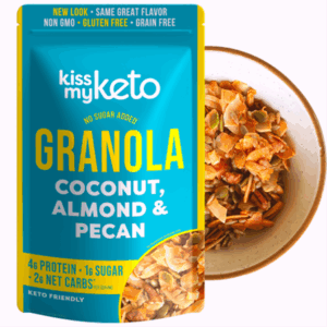 Kiss My Keto Granola Coconut, Almond & Peacan 270g