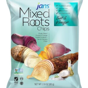 Jans Mixed Roots Chips Salt and Vinegar 80g