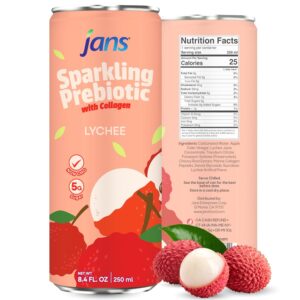Jans Sparkling Prebiotic with Collagen Lychee 250ml