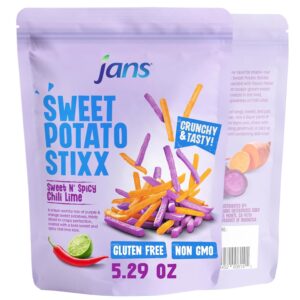 Jans Sweet Potato Stixx Sweet n Spicy Chili Lime 150g