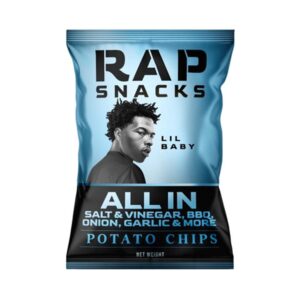 Rap Snacks Lil Baby All In Salt & Vinegar, BBQ, Onion, Garlic Potato Chips 71g