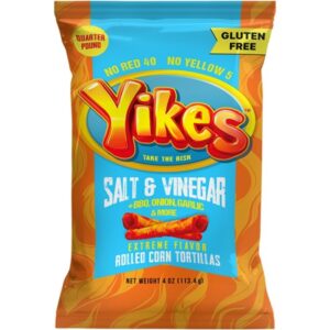 Yikes Salt & Vinegar Rolled Corn Tortillas 113g