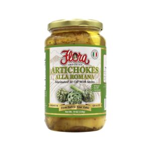 Flora Artichokes Alla Romana Marinated In Oils With Stems 530g