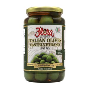 Flora Italian Olives Castelvetrano With Pits 530g