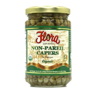 Flora Capers Non-Pereil In Vinegar Organic 290g