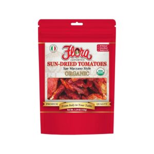 Flora Sun Dried Tomatoes Doy Bag Organic 100g