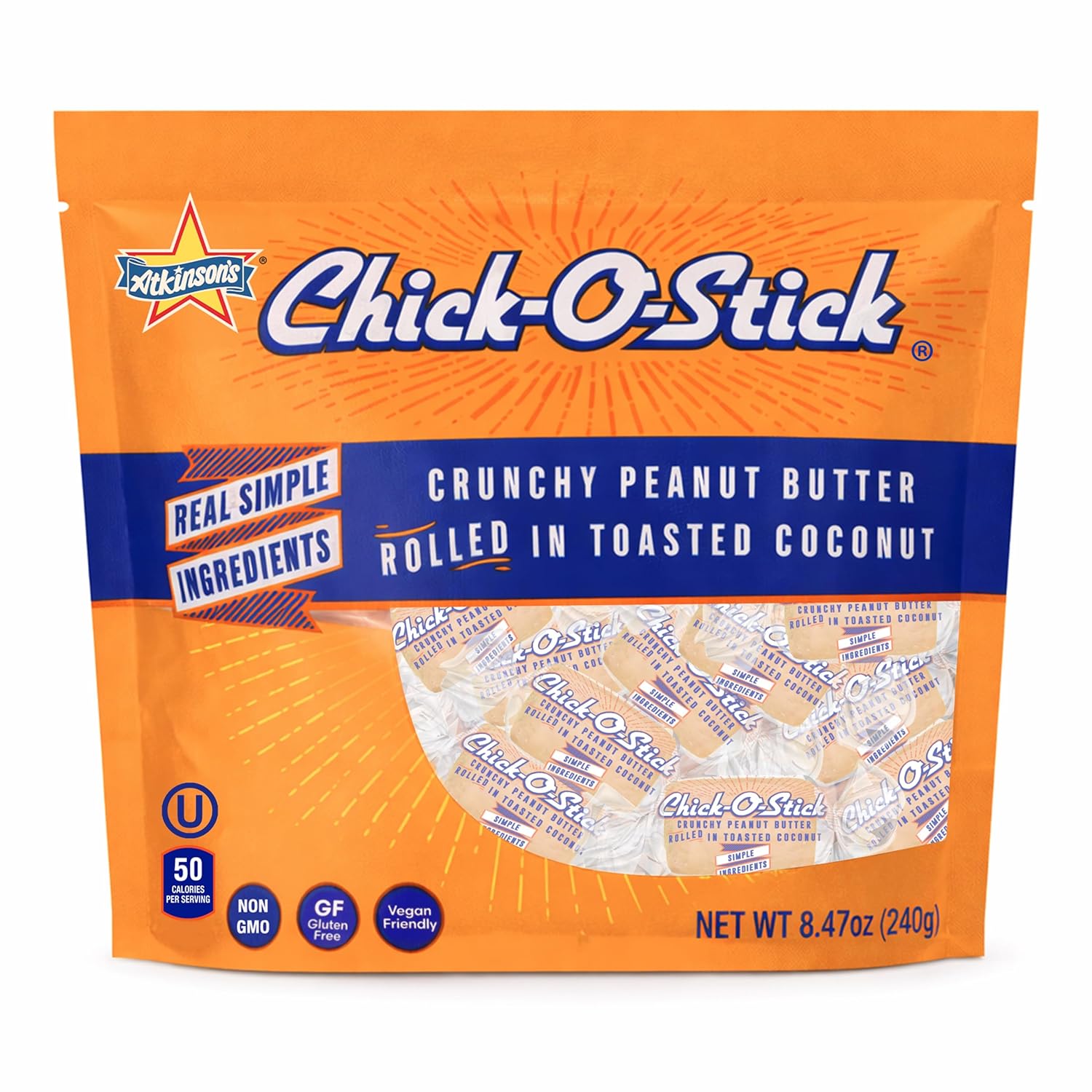 Atkinson's Chick-O-Stick Nuggets Gusset Bag 240g