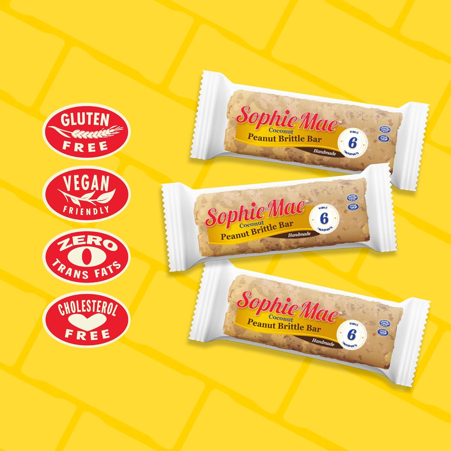 Atkinson's Sophie Mae Coconut Brittle Bar (24 Count) 64g - Image 5