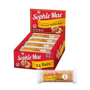 Atkinson's Sophie Mae Peanut Brittle Bar (24 Count) 64g