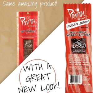 Primal Spirit Vegan Jerky Hot & Spicy Strips 28g