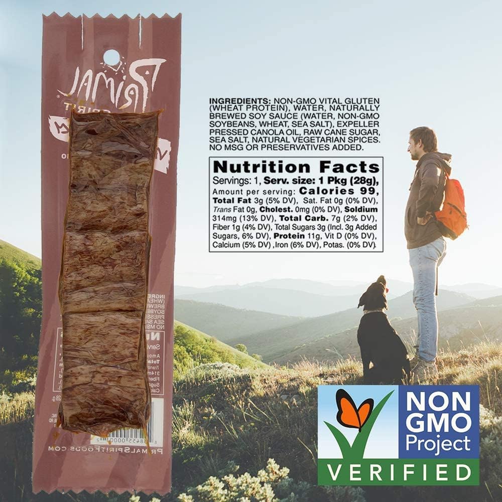 Primal Spirit Vegan Jerky Teriyaki Strips 28g - Image 4