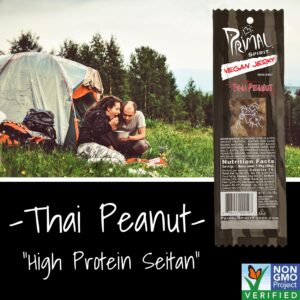 Primal Spirit Vegan Jerky Thai Peanut Strips 28g