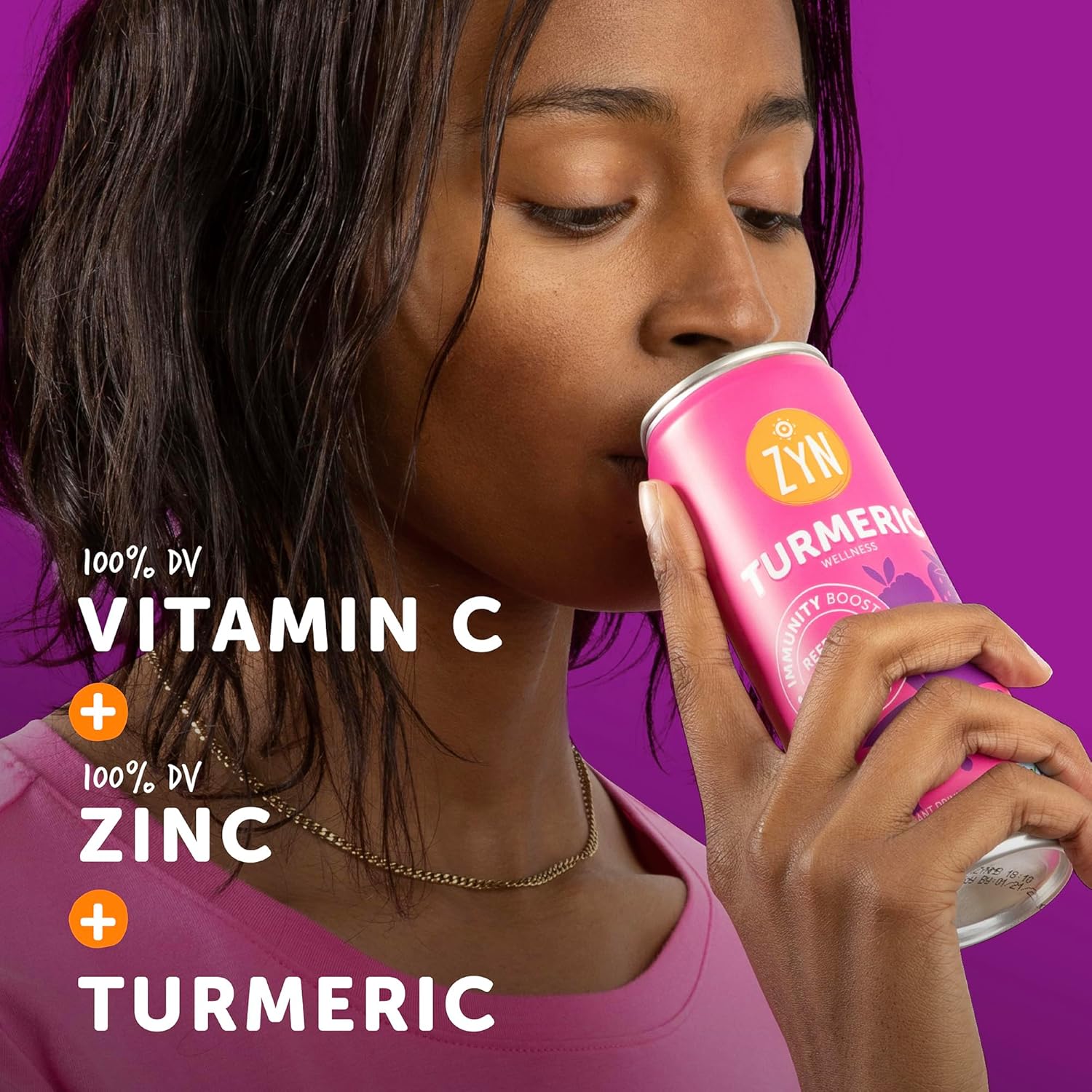 ZYN Turmeric Wellness Drink Pomegranate Mixed Berry 355ml - Image 2