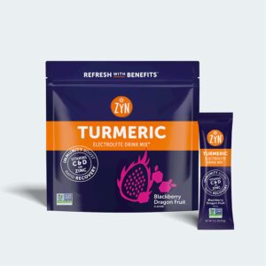 ZYN Turmeric Electrolyte Drink Mix Blackberry Dragon Fruit 9g