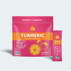 ZYN Turmeric Electrolyte Drink Mix Strawberry Yuzu 9g